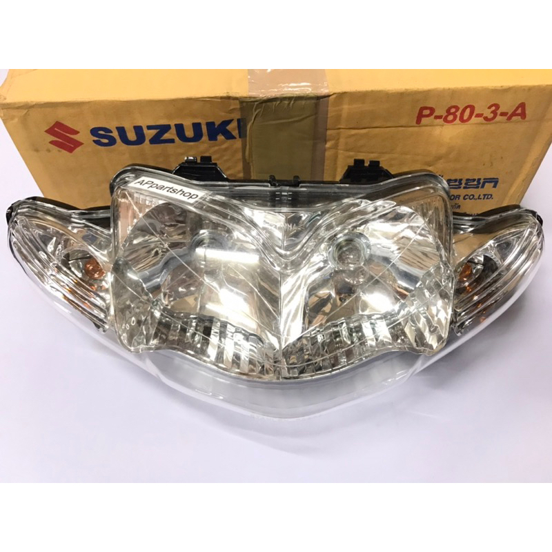 ชุดไฟหน้าทั้งชุด-suzuki-best125-แท้-stanley-ใหม่มือหนึ่ง-35100-20g00-000-ติดหลอดไฟหน้าไฟเลี้ยว-ติดขั้วไฟหน้าไฟเลี้ยว