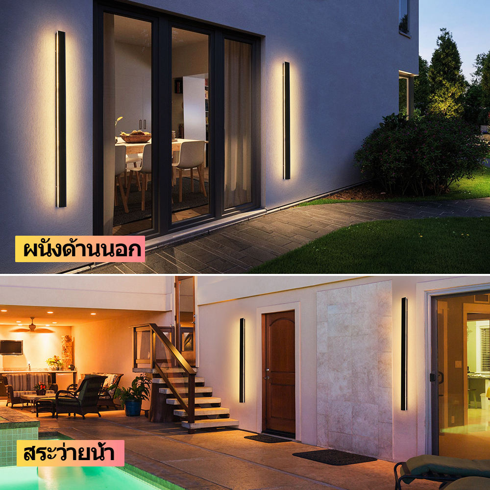 ebuybest-ไฟติดผนังกันน้ำ-สไตล์โมเดิร์น-ใช้ไฟ-led-ac220v-ประหยัดพลังงาน-ทนทาน-ใช้กับบ้านหรือสวน-แบบสว่างสดใส