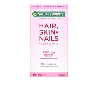 Natures Bounty, Hair, Skin &amp; Nails, 60 Coated Caplets