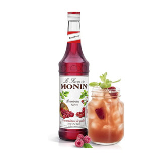 (WAFFLE) โมนิน ไซรัปราสเบอร์รี่ บรรจุขวด 700 ml. MONIN Raspberry Syrup น้ำเชื่อม MONIN กลิ่น “Raspberry”