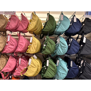 ถูกสุดใน Shopee หิ้วจากช็อปแท้ uniqlo กระเป๋าสะพายไหล่ round mini shoulder bag ใช้ได้ทุกเพศทุกวัย สีพาสเทล สีสันสดใสจ้า.