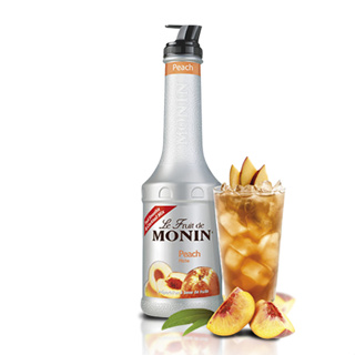 (WAFFLE) เพียวเร่โมนิน กลิ่น “พีช” บรรจุขวด 1 ลิตร MONIN Peach Fruit Mix (Puree MONIN กลิ่น “Peach”)