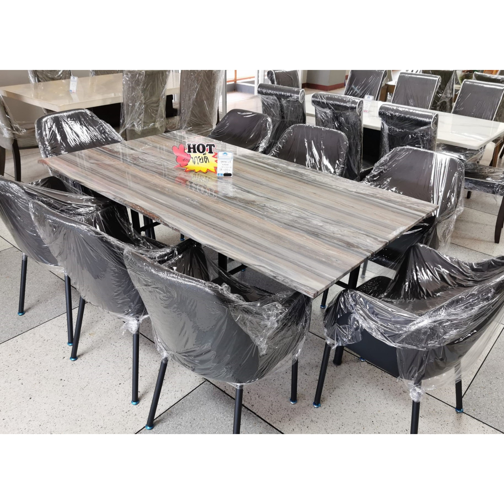 ชุดโต๊ะอาหารหินอ่อน-ขนาด-180-ซม-8-ที่นั่ง-สวยหรู-รุ่น-almond-black-บิ๊กบูมเฟอร์นิเจอร์