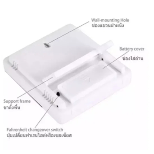 เครื่องวัดอุณภูมิ-เครื่องวัดความชื้น-นาฬิกาปลุก-htc-1-นาฬิกาตั้งโต๊ะ-temperature-meter-new-นาฬิกา-lcd-digital-meter