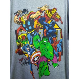 เสื้อยืด มือสอง ลายการ์ตูน Marvel อก 50 ยาว 30