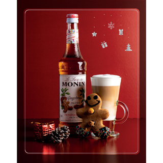 (WAFFLE) โมนิน ไซรัปขนมปังขิง บรรจุขวด 700 ml. MONIN Gingerbread Syrup น้ำเชื่อม MONIN กลิ่น “Gingerbread”