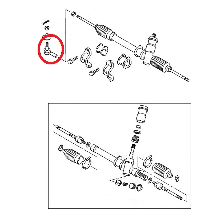 ลูกหมากแร็ค-ลูกหมากคันชัก-มิตซูบิชิ-แลนด์เซอร์-mitsubishi-lancer-e-car-ck2-ck5-ท้ายเบนซ์-doctor-car