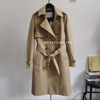 MANGO​ COTTON WATER REPELLENT TRENCH COAT