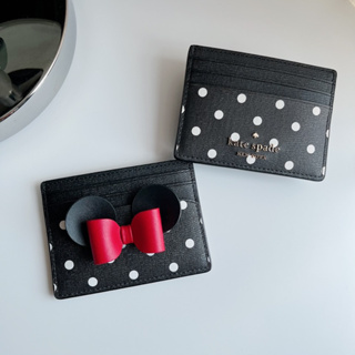 🎀 กระเป๋าใส่บัตร K4761 Disney x Kate Spade new york minnie mouse card holder