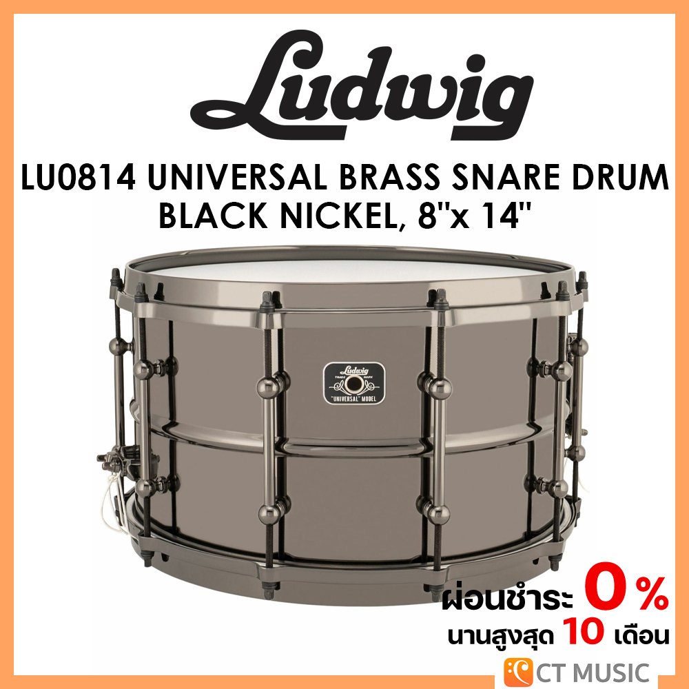 ludwig-lu0814-universal-brass-snare-drum-black-nickel-8-x-14