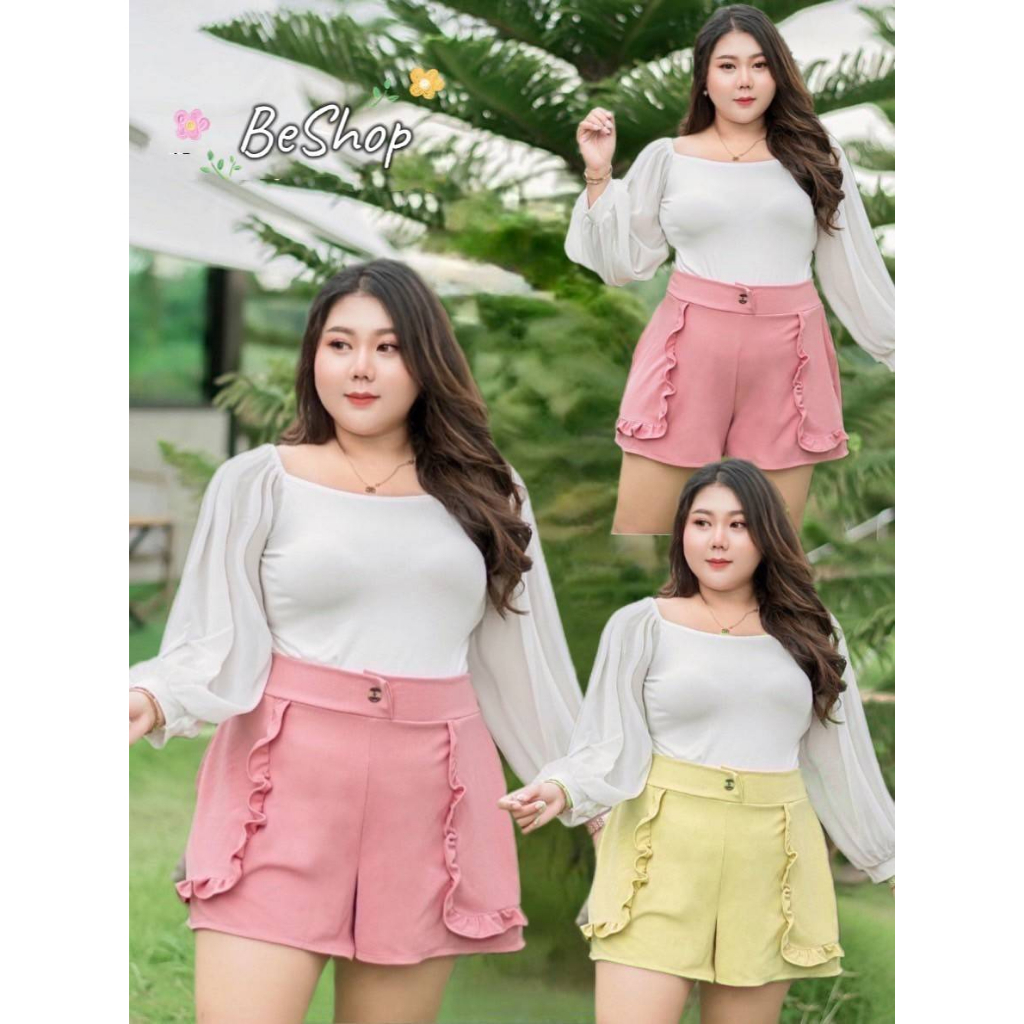 plussize-กางเกงคนอ้วน-เอวก่อนยืด-34-ยืดได้ถึง-60-สะโพก-56