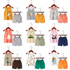 ส่งจากไทย-ชุดเสื้อกล้ามเด็ก-กางเกงขาสั้นเด็ก-ck129-มีไซส์-1-6-ขวบ