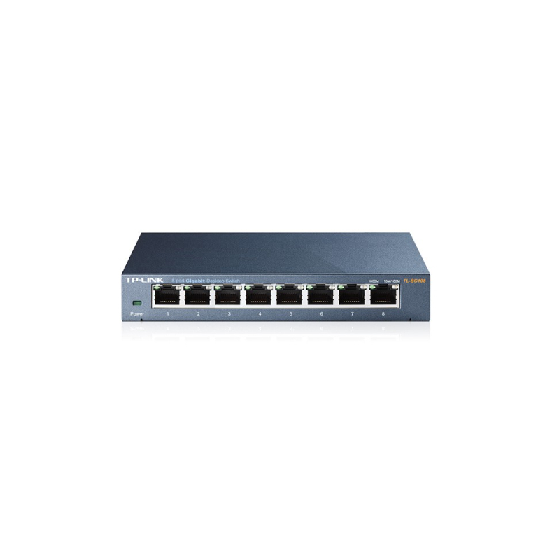 ภาพสินค้าGigabit Switching Hub TP-LINK (TL-SG108) 8 Port (7") รับประกันตลอดอายุการใช้งาน. จากร้าน mahaprom_intercom บน Shopee ภาพที่ 1