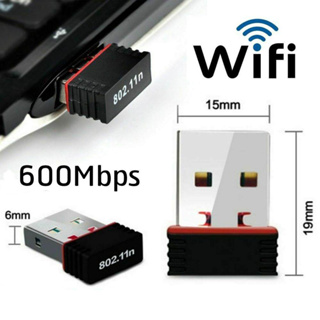 ภาพขนาดย่อของภาพหน้าปกสินค้าตัวรับสัญญาณ WIFI คอมพิวเตอร์, ตัวรับสัญญาณไร้สาย, ตัวรับสัญญาณไร้สายความเร็วสูง, มินินาโน USB 2.0 ไร้สาย WiFi 600Mbps จากร้าน lamjadg บน Shopee