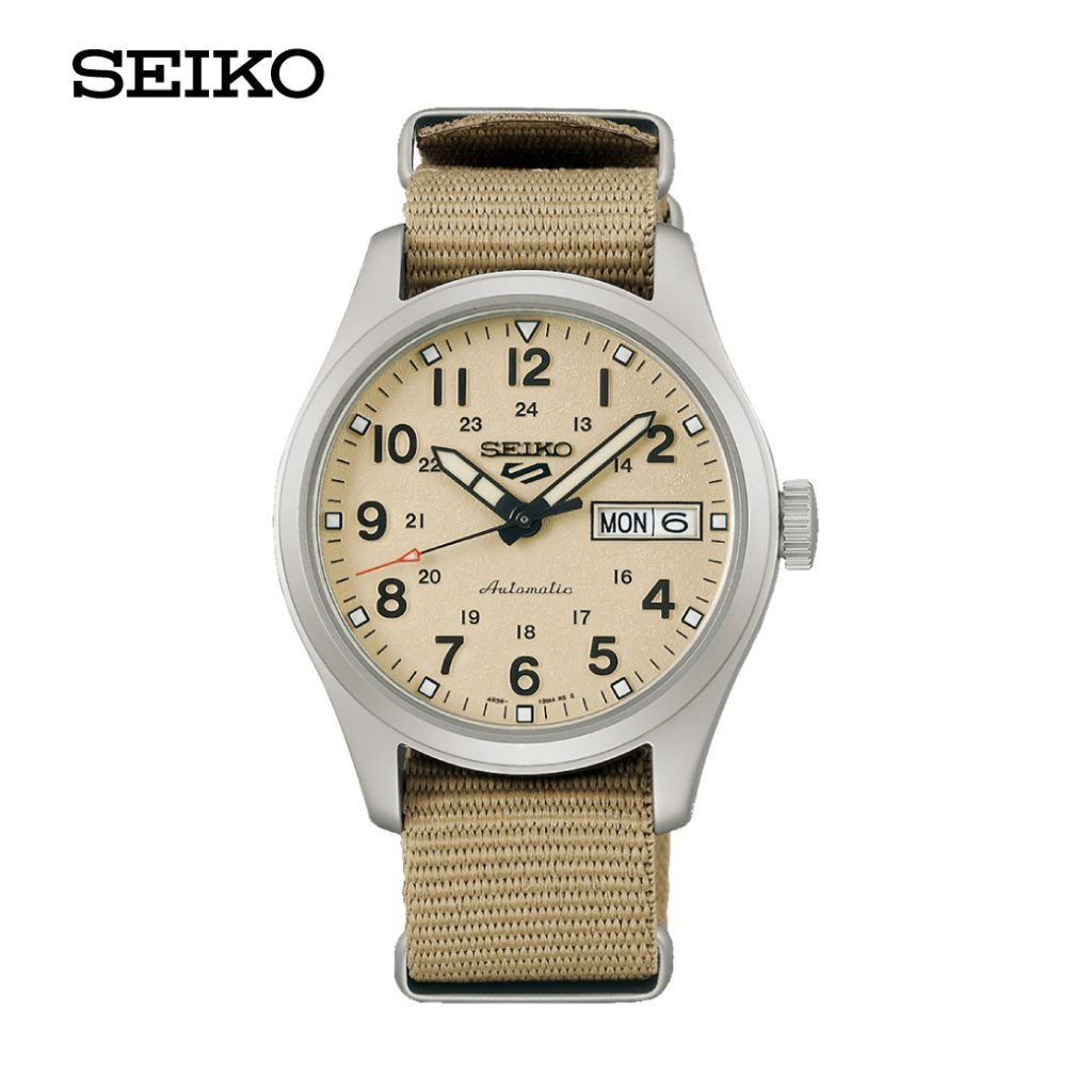 seiko-ไซโก-นาฬิกาผู้ชาย-new-seiko-5-sports-field-mid-size-sports-srpj83k-ระบบอัตโนมัติ-ขนาดตัวเรือน-36-37-มม