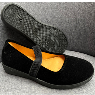 รองเท้าลำลองสำหรับผู้หญิง {":IPLJUKHGJFH สีดำ (มีสายคาด)