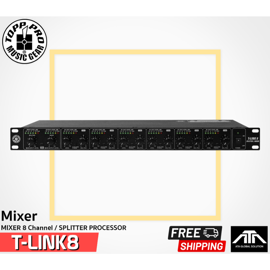 สปิตเตอร์มิกเซอร์-topp-pro-t-link8-splitter-processor-8-mixer