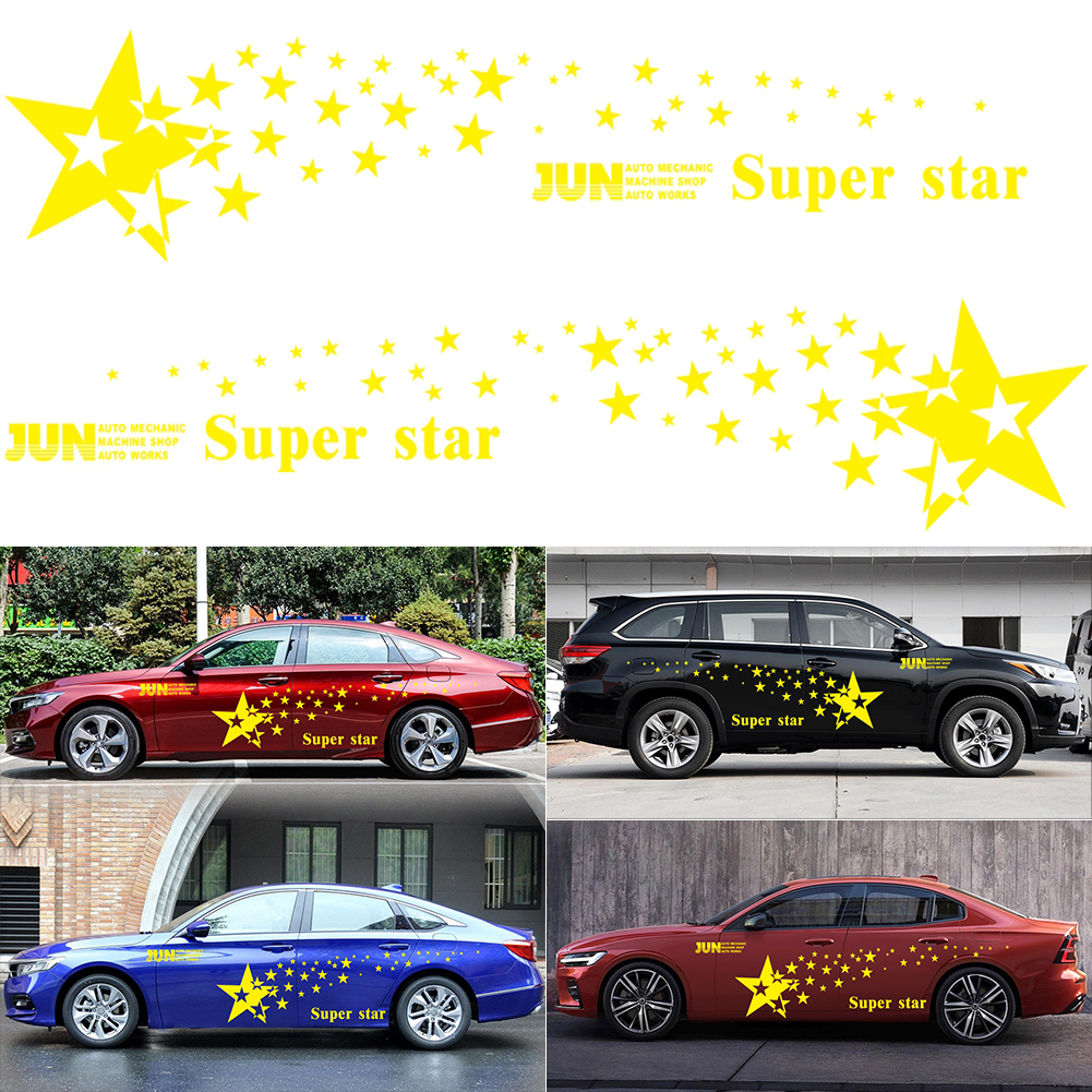 สติกเกอร์รถ-super-star-สติกเกอร์ตัวถังรถ