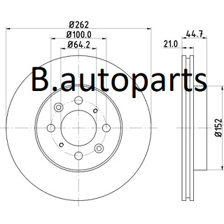 จานเบรคหน้า HONDA CITY GM6 GM7 GN2 2014-2020 JAZZ GK 1.3 1.5 2014- RUNSTOP /คู่