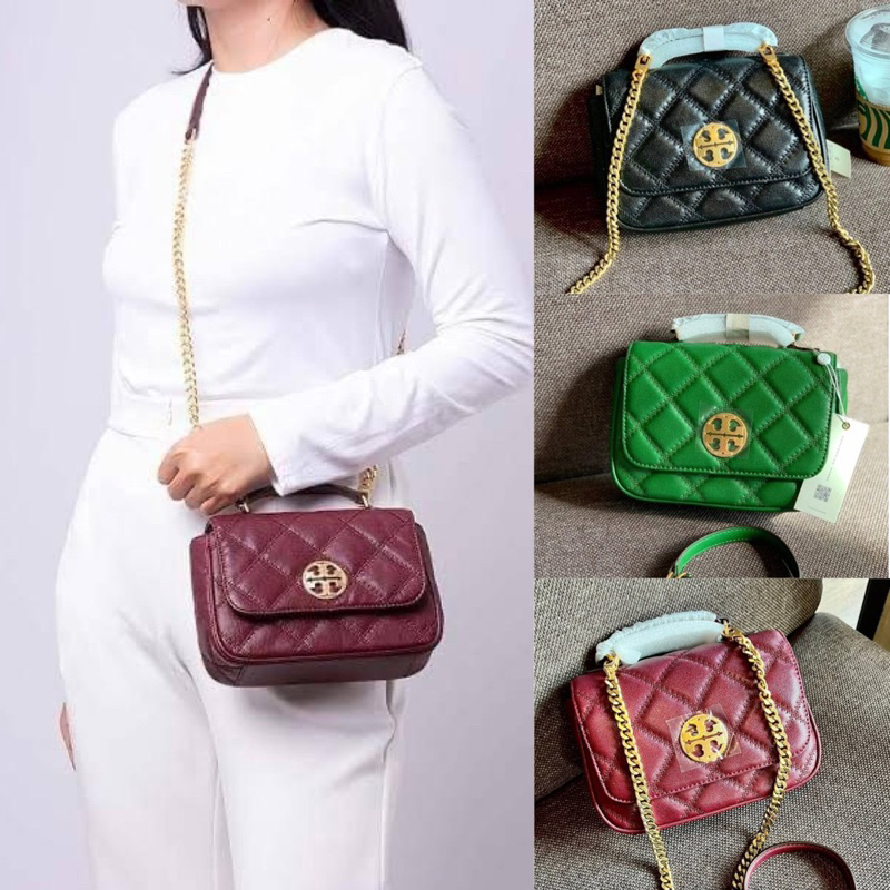 TORY BURCH WILLA MINI TOP HANDLE BAG Shopee Thailand