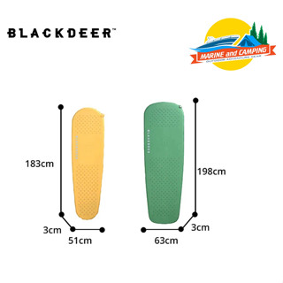 Blackdeer Self-Inflating Mat แผ่นรองนอนแบบพองลมเองได้ ความหนา 3 ซม.