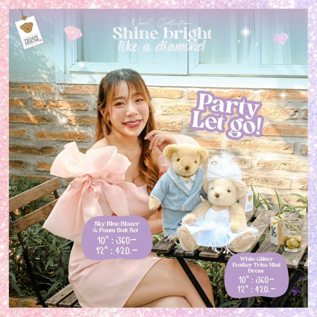 ชุด-shine-bright-like-a-diamond-เสื้อผ้าตุ๊กตา-ขนาด-10-31-teddy-house