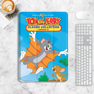 Tom Jerry เคสไอแพด 10.2 gen7/8/9 gen10 เคส iPad mini6 air1/2/3/4/5 case iPad pro11 2022 เคสซิลิโคน มีที่ใส่ปากกา