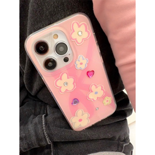 (PRE-ORDER) Rolincube Diamonds flowers Phone case 💗🩰