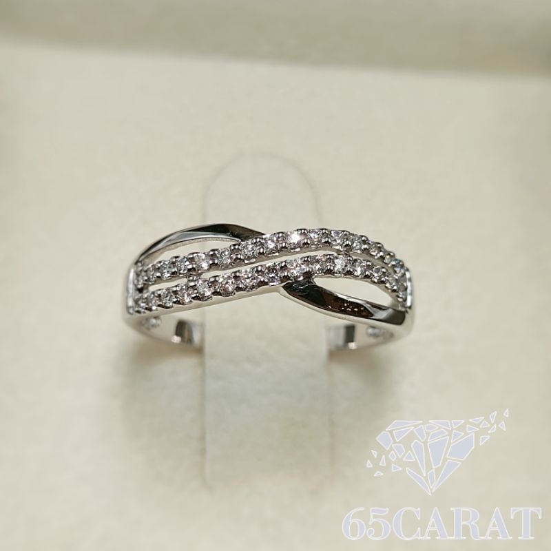 65carat-แหวนเพชรแท้-แหวนเพชรแถว-แหวนทองแท้9k-37-5-เพชรเบลเยี่ยมคัทน้ำ100-รหัสr24