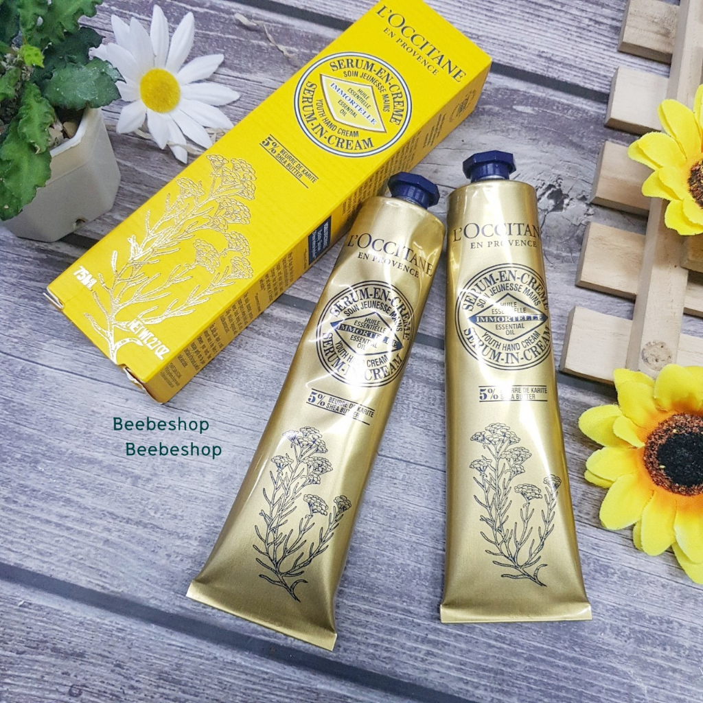 L'occitane Youth Hand Cream Serum In Cream 75ml ผลิต 0809/2022 ครีม