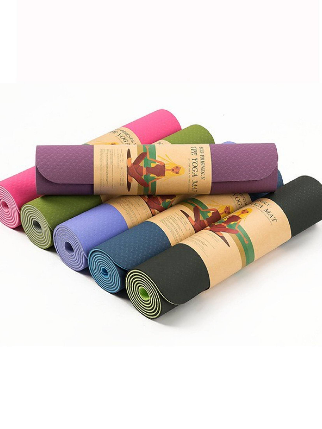 เสื่อโยคะ-yoga-mat-6mm-tpe-ทูโทน-กันลื่น-ออกกำลังกาย-fitness-yoga-map-แบบมีปุ่มกันลื่น-กระชับหุ่นสวย-กีฬา-ฟิตเนส