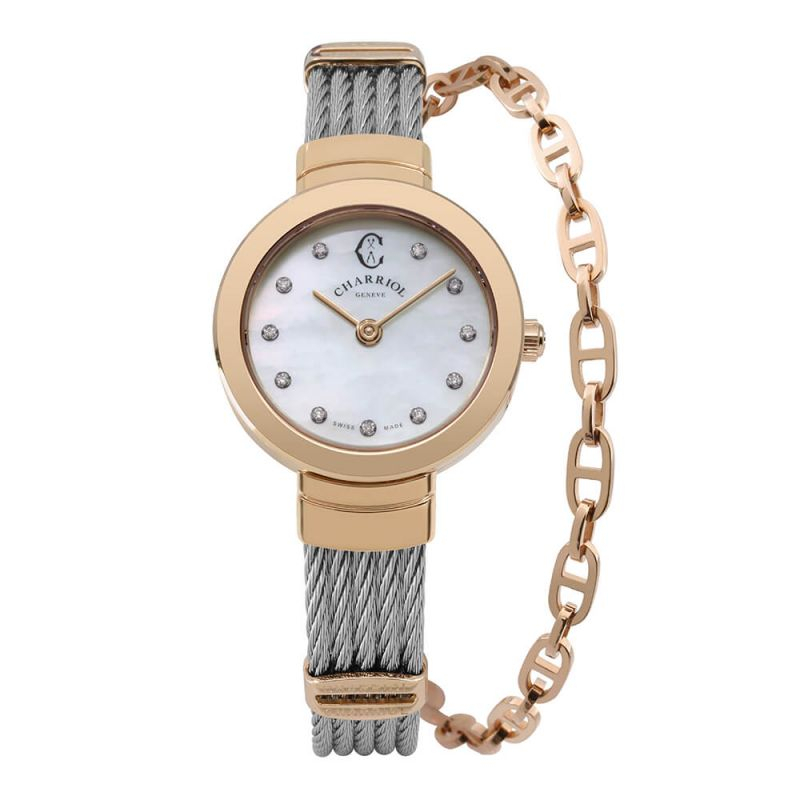 นาฬิกา-charriol-st25p-500-002-st-tropez-25-steel-pink-gp