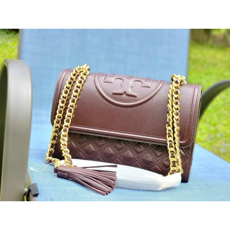 พร้อมส่ง-sale-13999-เท-งาน-shop-ราคาดีงาม-tory-burch-fleming-convertible-shoulder-bag-สี-tempranillo