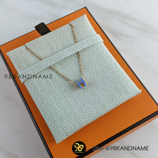 Hermes  Mini Pop H Necklace Lilas with Rose Gold Hardware