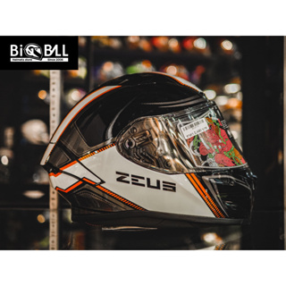 ZEUS ZS-826 BK13 BLACK ORANGE