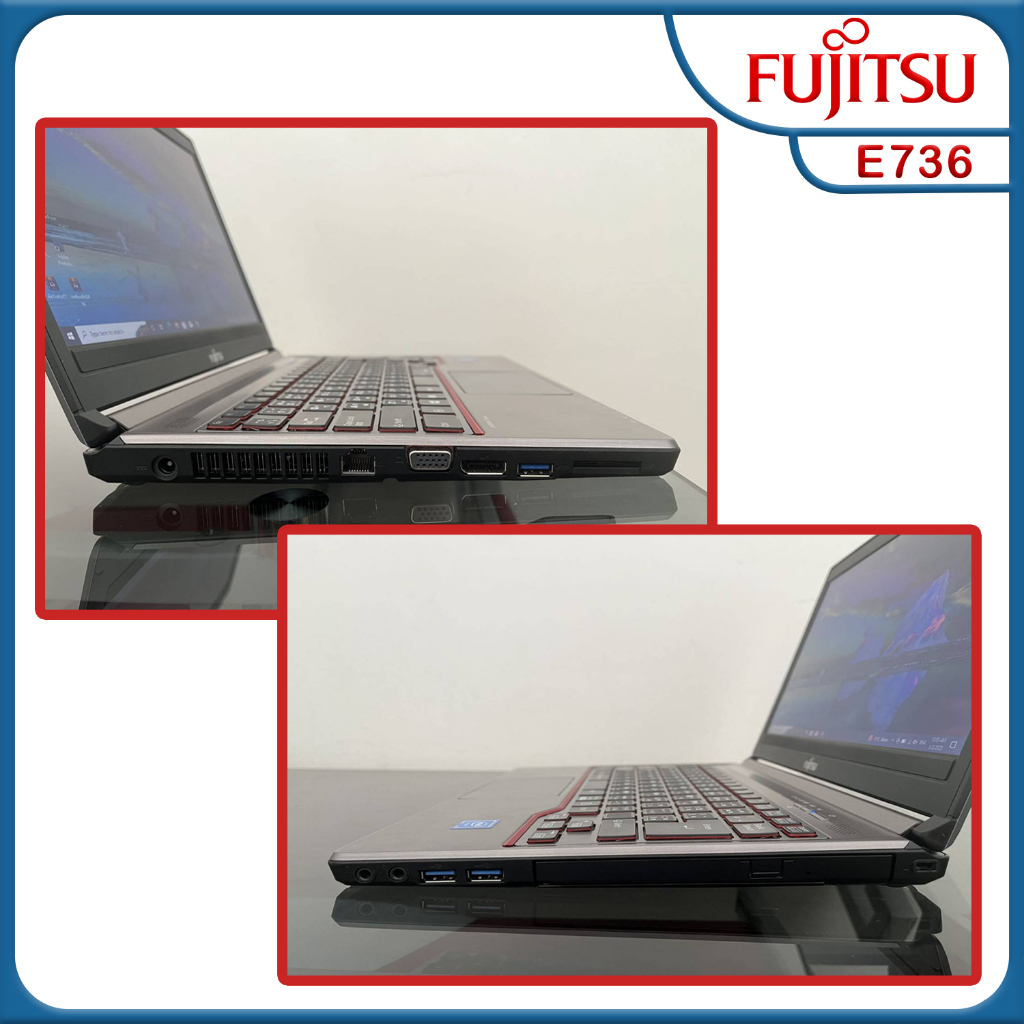 โน๊ตบุ๊คมือสอง-notebook-fujitsu-intel-celeron-รุ่น-e763-ram-4-เล่นเน็ต-ดูหนัง-ฟังเพลง-คาราโอเกะ-ออฟฟิต-เรียนออนไลน์