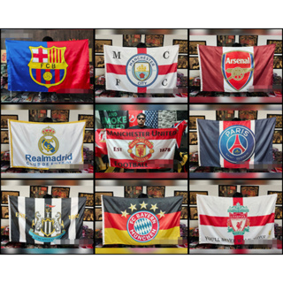 <ส่งฟรี!!> ธงเชียร์บอล 50 แบบ เชียร์ทีมรัก ธงบอล สโมสร ทีมฟุตบอล Football Fc Flag พร้อมส่งร้านคนไทย