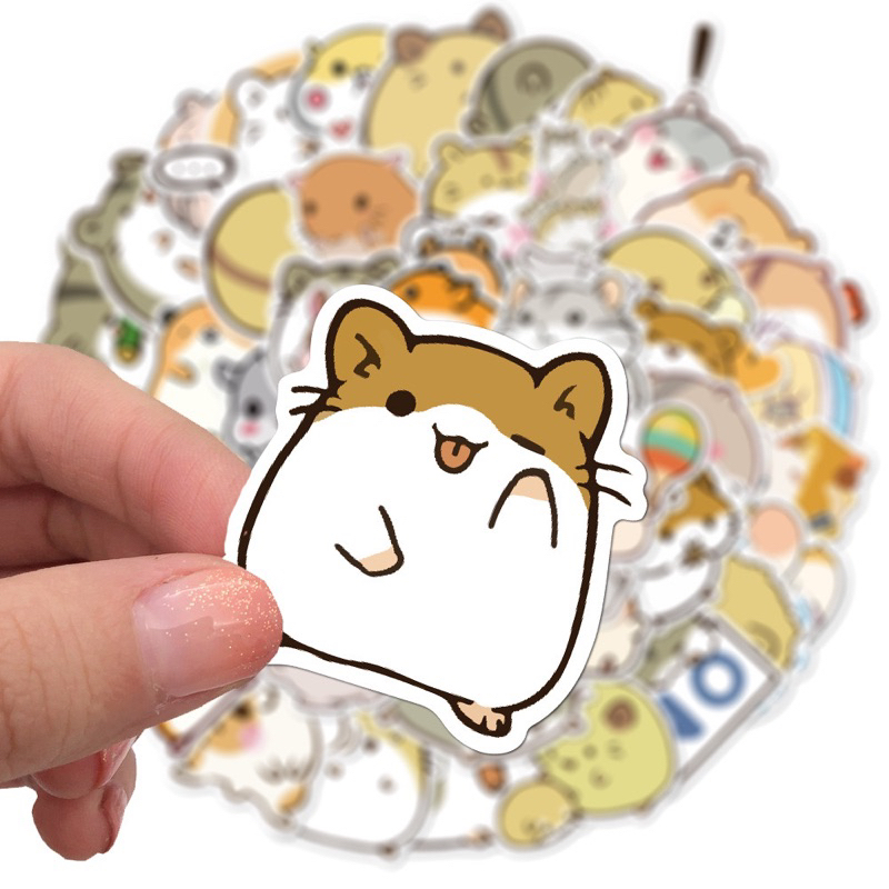 สติ๊กเกอร์-hamster-441-แฮมเตอร์-50ชิ้น-hamtaro-น้องน่ารักน่ามาก-หนู-หนูแฮมเตอร์-แฮมทาโร่-แฮม-เตอร์-แฮม-ทา-โร่-ham-ster