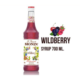 (WAFFLE) ไซรัปโมนิน ไซรัปไวล์ดเบอร์รี่ บรรจุขวด 700 ml. MONIN Wildberry Syrup น้ำเชื่อม MONIN กลิ่น "Wildberry"