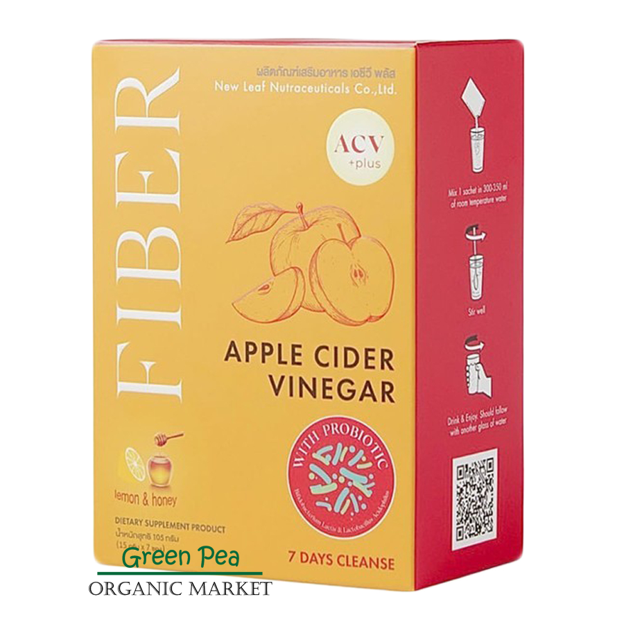 Apple Cider Vinegar Plus Fiber (ACV) ไฟเบอร์ ดีท็อกซ์ ปรับสมดุลย์ลำไส้