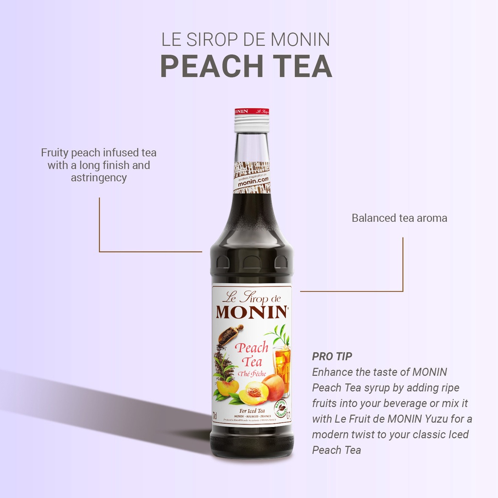 koffeehouse-น้ำเชื่อม-monin-tea-concentrate-กลิ่น-peach-tea-monin-tea-concentrate-peach-tea-syrup-บรรจุขวด-700-ml