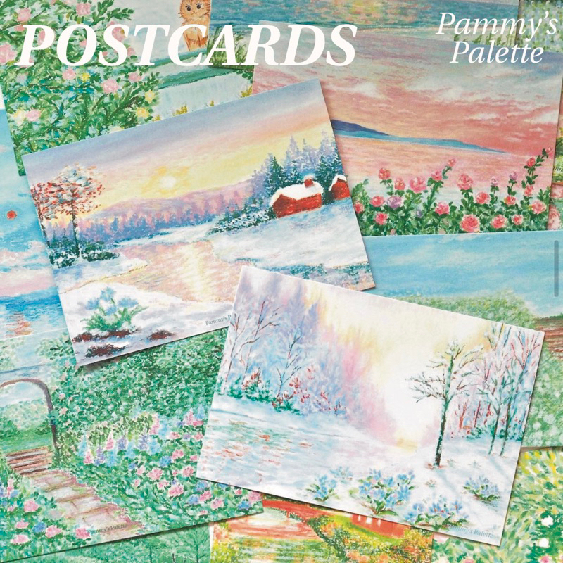 ภาพหน้าปกสินค้าPostcard โปสการ์ด A6   Pammy's Palette มีหลายลาย จากร้าน pammyspalette บน Shopee