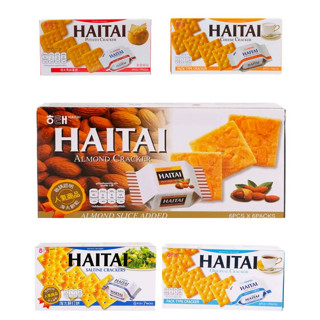 HAITAI Cracker ไฮไท แครกเกอร์ ขนมปังกรอบ บิสกิต อาหารว่าง น้ำตาลน้อย นำเข้าจากเกาหลี  (6 ชิ้น x 7 ห่อ)