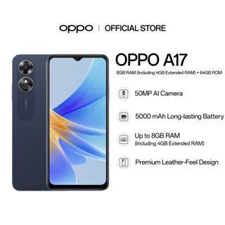 OPPO A17 (Ram 4GB Rom64 GB)สินค้าแท้100% รับประกันศูนย์ 1 ปี