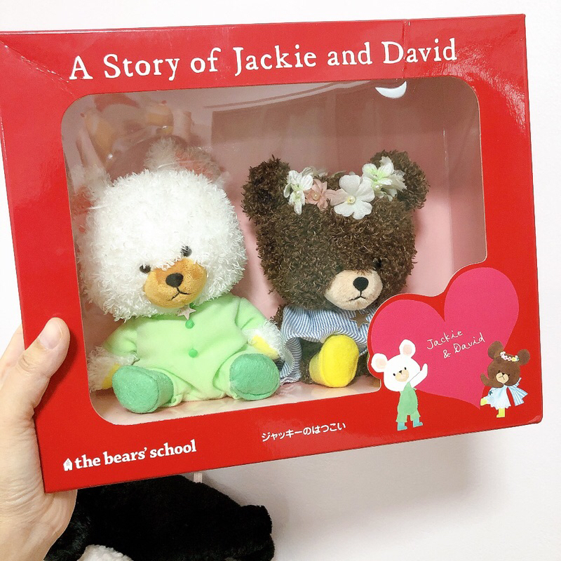 a-story-of-jackie-and-devid-ตุ๊กตาคู่หมีแจ๊คกี้-เดวิด-หายาก-ลิขสิทธิ์แท้