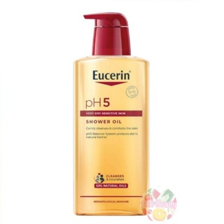 สินค้า Eucerin pH5 shower oil 200/400 ml Exp.2025 ยูเซอรีน ครีมอาบน้ำผสมน้ำมัน