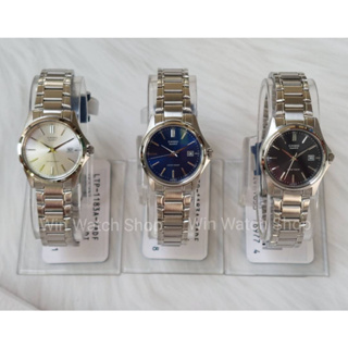 นาฬิกา Casio  รุ่น LTP-1183A-7A ,2A,1A นาฬิกาข้อมือผู้หญิง สายแสตนเลสสีเงิน - ของแท้ 100% รับประกันสินค้า1 ปีเต็ม
