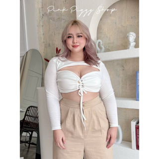 🎈Plussize เสื้อคนอ้วน🎈 📍Freesize40-50+++..        “แล้วเเต่ลูกค้ามัด” 📍วงเเขน.    22 📍ความยาว 15