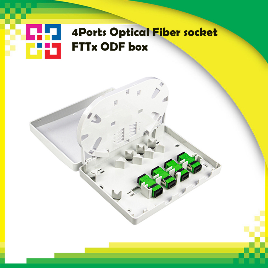 4ports-optical-fiber-socket-fttx-odf-box-กล่องเปล่า