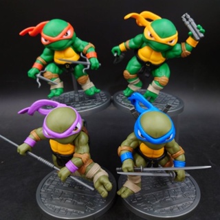 โมเดล นินจาเต่า Turtle Ninja ครบชุด 4 ตัว ขนาด SD 12 Cm สวยๆ ตัวใหญ่สะใจ ดึงอาวุธออกมาเล่นได้ งานดี ราคาถูก 💥